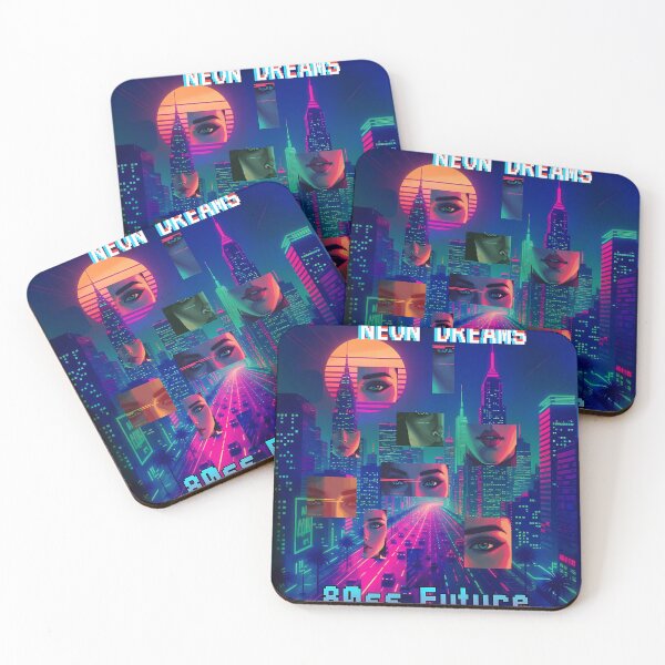 Item preview, Vaporwave Cityscape - Neon Dreams designed and sold by REDCLASH2002.