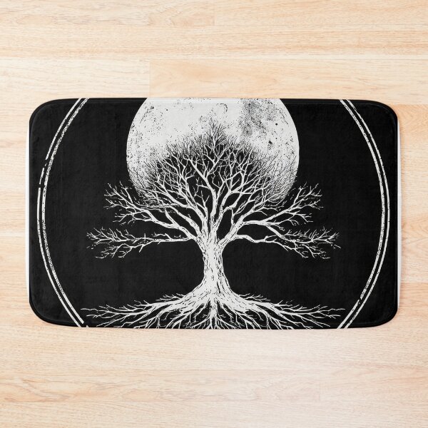 Item preview, Tree of life silhouette with Moon in distance, wicca pagan  designed and sold by thewandswant.