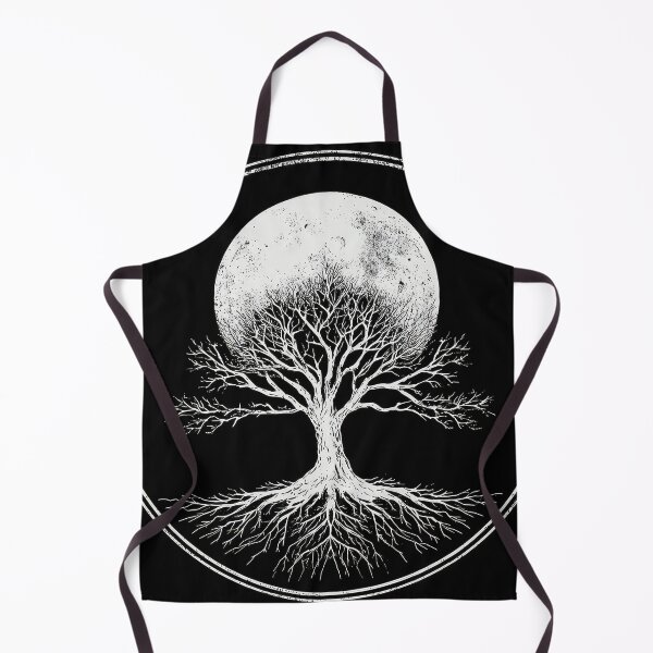Item preview, Tree of life silhouette with Moon in distance, wicca pagan designed and sold by thewandswant.