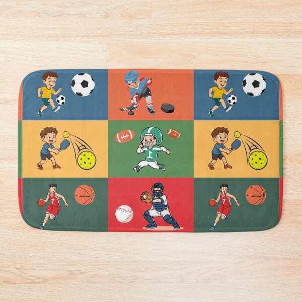Item preview, Cute Kids Playing Sports – Fun Cartoon Ball Illustration Poster designed and sold by CHANCHANAI.
