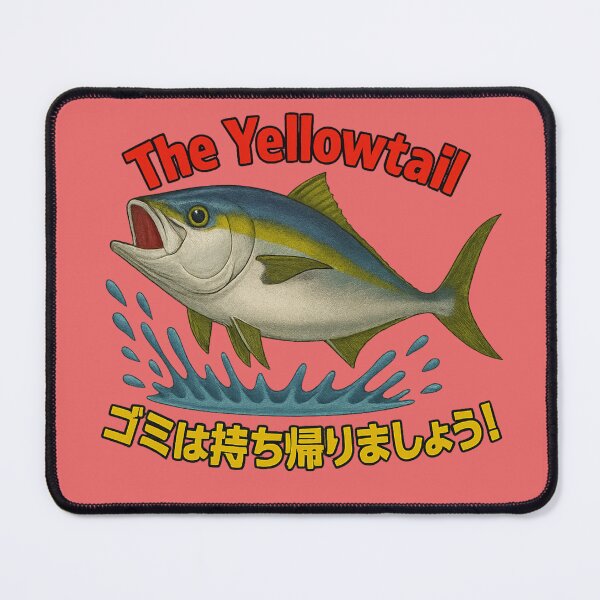 Item preview, The Yellowtail – Keep Our Oceans Clean | Fishing LIFE designed and sold by BlueFlowLab.
