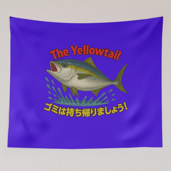 Item preview, The Yellowtail – Keep Our Oceans Clean | Fishing LIFE designed and sold by BlueFlowLab.