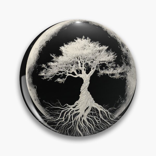 Item preview, Tree shadow Moon Wicca Pagan art design  designed and sold by thewandswant.