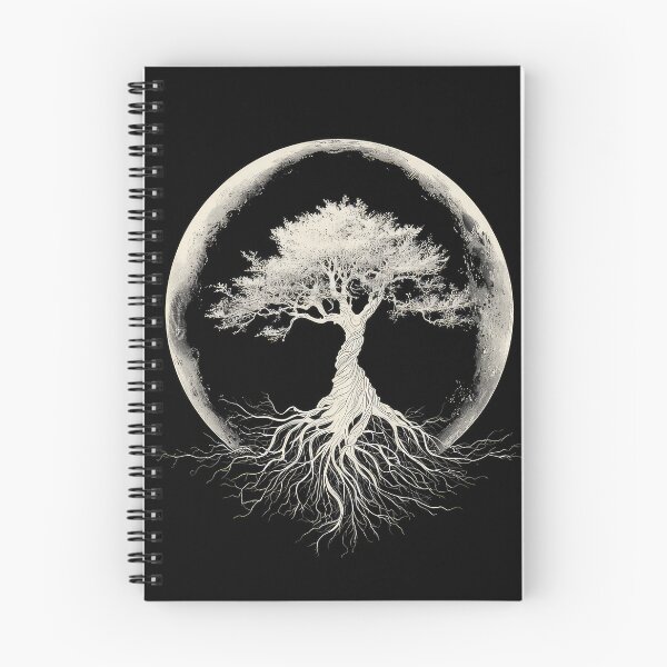 Item preview, Tree shadow Moon Wicca Pagan art design  designed and sold by thewandswant.