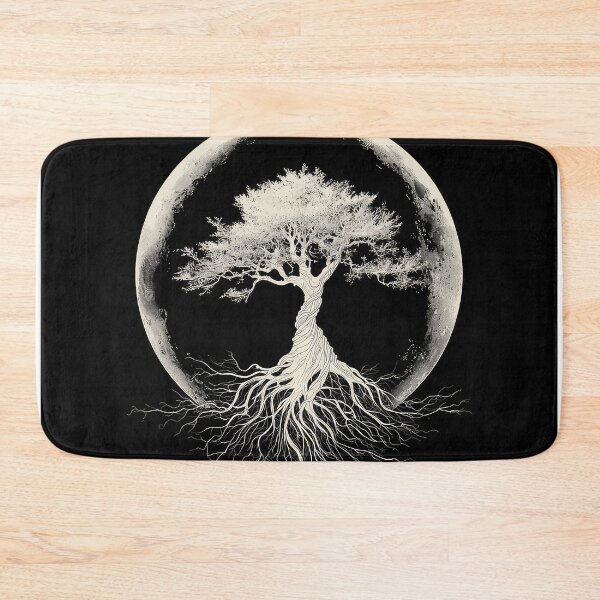Item preview, Tree shadow Moon Wicca Pagan art design  designed and sold by thewandswant.