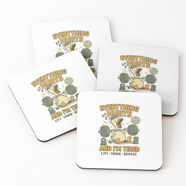 Item preview, Everything Hurts and I’m Tired – Funny Gym Duck Lifting Design designed and sold by PhilllandArt.
