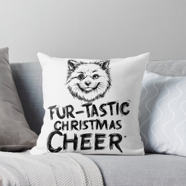 Item preview, Fur-tastic Christmas Cheer Dog T-Shirt Design designed and sold by DavidTeeStudio.