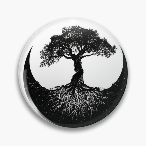 Item preview, Tree Moon Pagan Wicca design art designed and sold by thewandswant.
