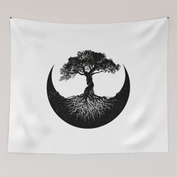 Item preview, Tree Moon Pagan Wicca design art designed and sold by thewandswant.