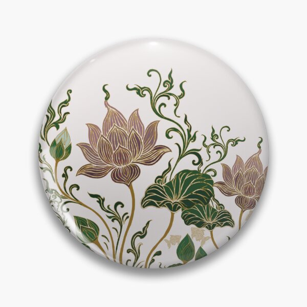 Item preview, Lotus and Craf ikat pattern so cute designed and sold by Dechaphopearsri.
