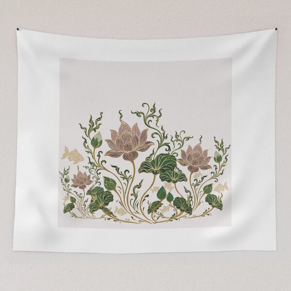 Item preview, Lotus and Craf ikat pattern so cute designed and sold by Dechaphopearsri.