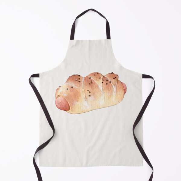 Item preview, Chinese Sausage Bread – Watercolor Bakery Illustration (Cutout) designed and sold by EmeraldeaArt.