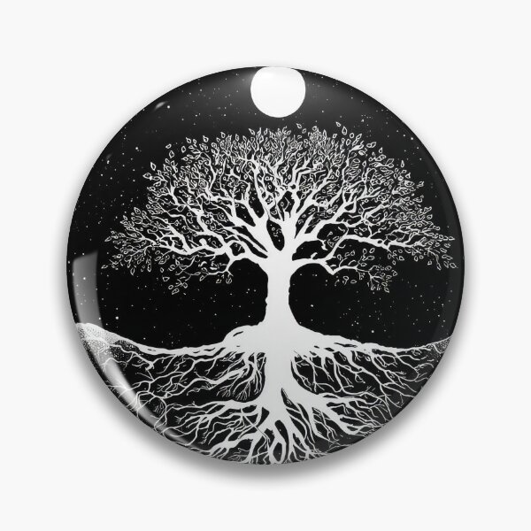 Item preview, Tree of life Moon Pagan Wicca design art designed and sold by thewandswant.