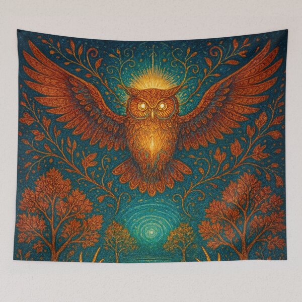 Item preview, Magical forest spirit at night designed and sold by Sigtrix.