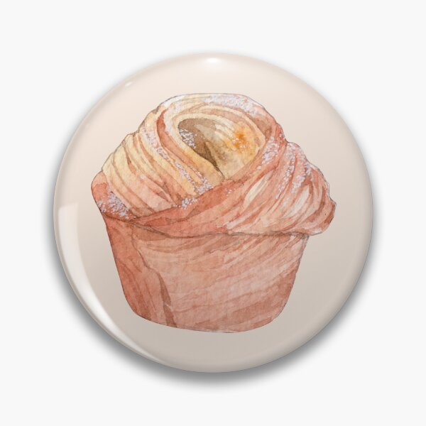 Item preview, Watercolor Cruffin Illustration – Cute Pastry Art (Cutout) designed and sold by EmeraldeaArt.