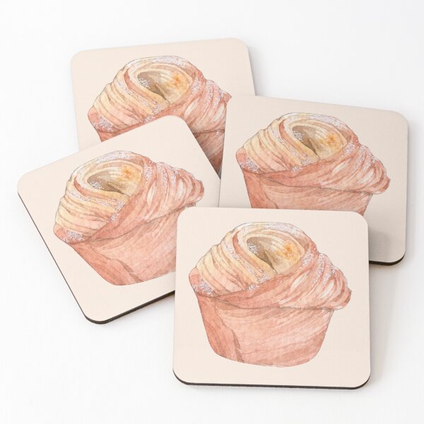 Item preview, Watercolor Cruffin Illustration – Cute Pastry Art (Cutout) designed and sold by EmeraldeaArt.