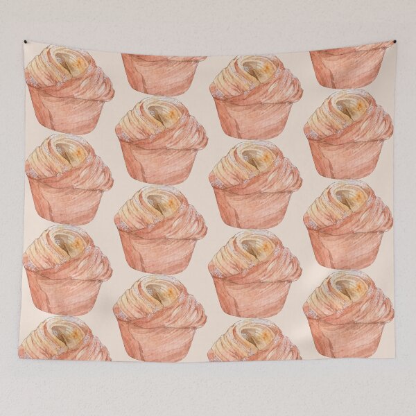 Item preview, Watercolor Cruffin Illustration – Cute Pastry Art (Cutout) designed and sold by EmeraldeaArt.