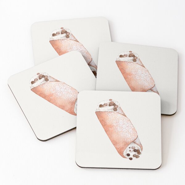 Item preview, Watercolor Cannoli Illustration – Italian Dessert Art (Cutout) designed and sold by EmeraldeaArt.