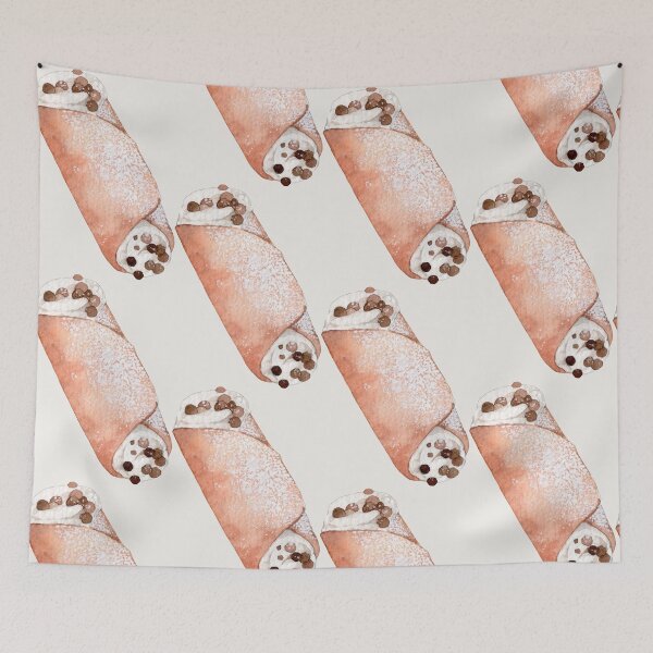 Item preview, Watercolor Cannoli Illustration – Italian Dessert Art (Cutout) designed and sold by EmeraldeaArt.