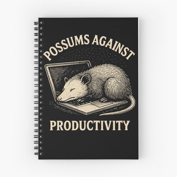 Item preview, Possums Against Productivity Humor Meme designed and sold by LuminOrb.