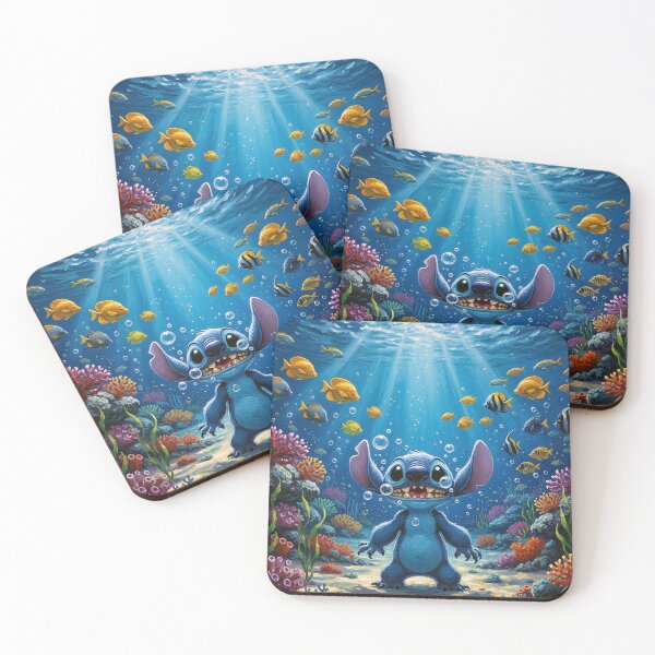 Item preview, Stitch marvels at the underwater world designed and sold by cloud lee.