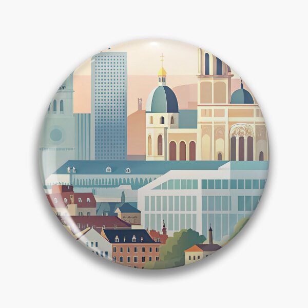 Item preview,  Minimalist skyline of Lyon designed and sold by paulrommer.