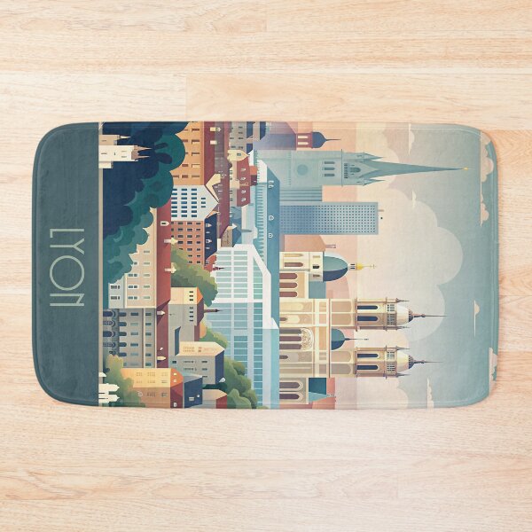 Item preview,  Minimalist skyline of Lyon designed and sold by paulrommer.