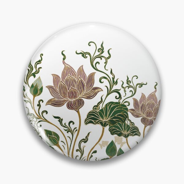 Item preview, Classic digital art lotus and fish designed and sold by Dechaphopearsri.