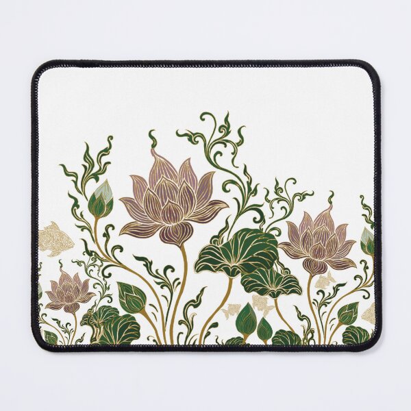 Item preview, Classic digital art lotus and fish designed and sold by Dechaphopearsri.