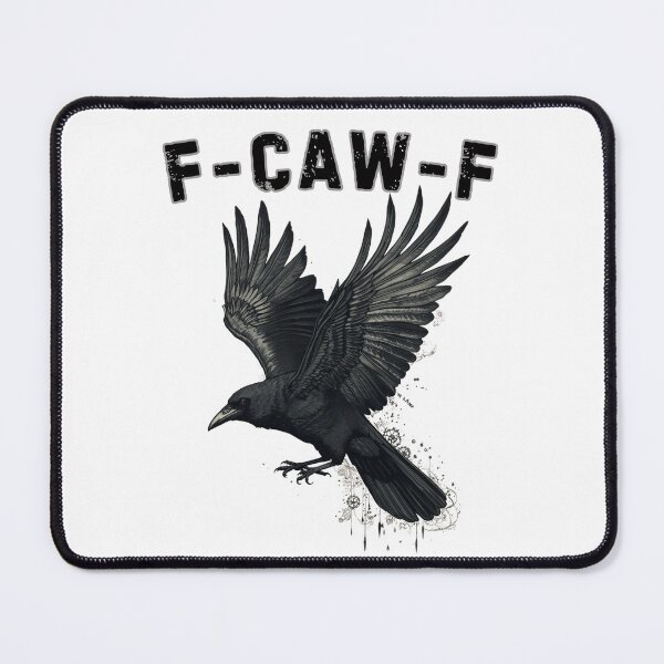 Item preview, F-CAW-F Funny Crow Gothic Bird Design designed and sold by phiawdesign9.
