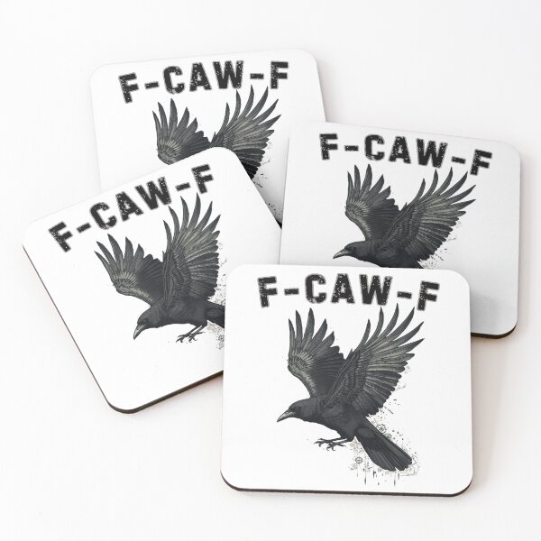 Item preview, F-CAW-F Funny Crow Gothic Bird Design designed and sold by phiawdesign9.