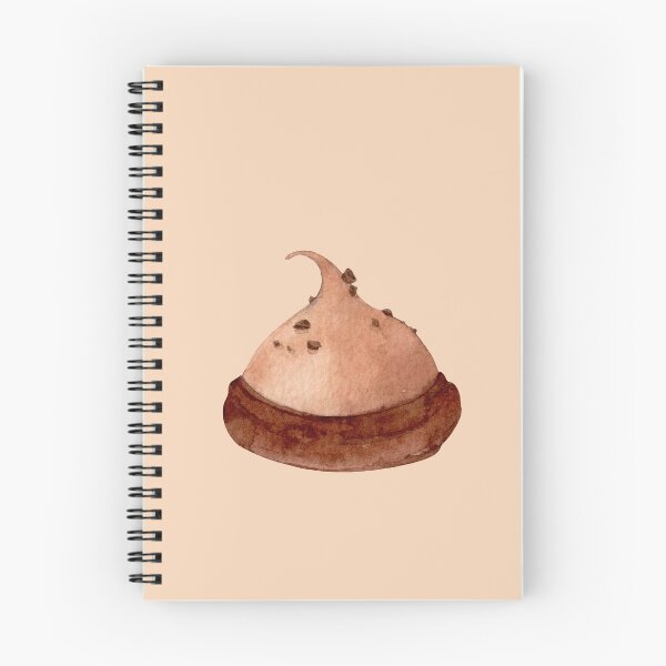 Item preview, Chocolate Meringue – Watercolor Dessert Illustration (Cutout) designed and sold by EmeraldeaArt.