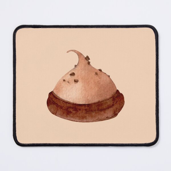 Artikelvorschau, Schokoladen-Baiser – Aquarell-Dessert-Illustration (Ausschnitt) entworfen und verkauft von EmeraldeaArt.