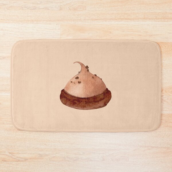Item preview, Chocolate Meringue – Watercolor Dessert Illustration (Cutout) designed and sold by EmeraldeaArt.
