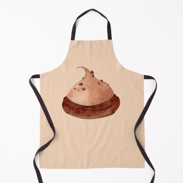 Item preview, Chocolate Meringue – Watercolor Dessert Illustration (Cutout) designed and sold by EmeraldeaArt.