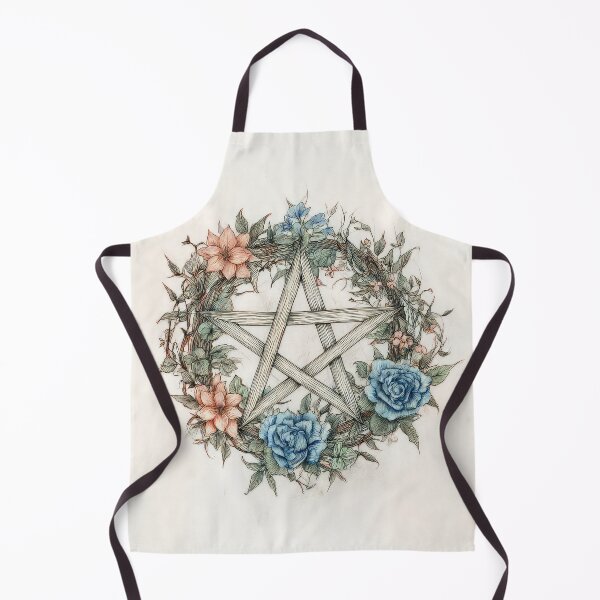 Item preview, Pagan Wiccan Pentagram floral designed and sold by thewandswant.