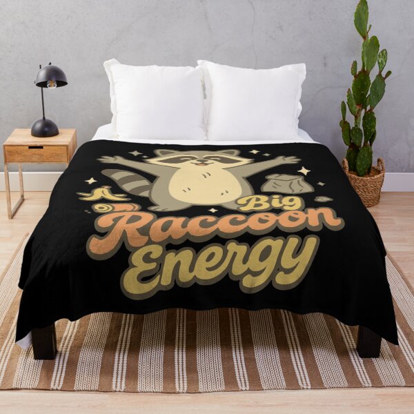 Item preview, Big Raccoon Energy Retro Humor designed and sold by LuminOrb.