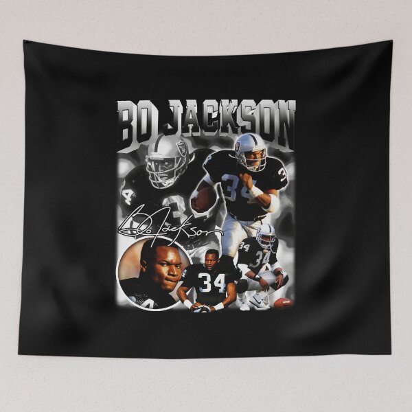 Item preview, Bo Jackson Bo Knows Signature Vintage Legend Baseball Football Bootleg Rap Style designed and sold by Homealone914.