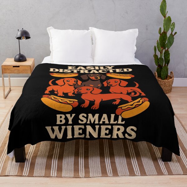Item preview, Easily Distracted By Small Wieners Dachshund Humor designed and sold by LuminOrb.