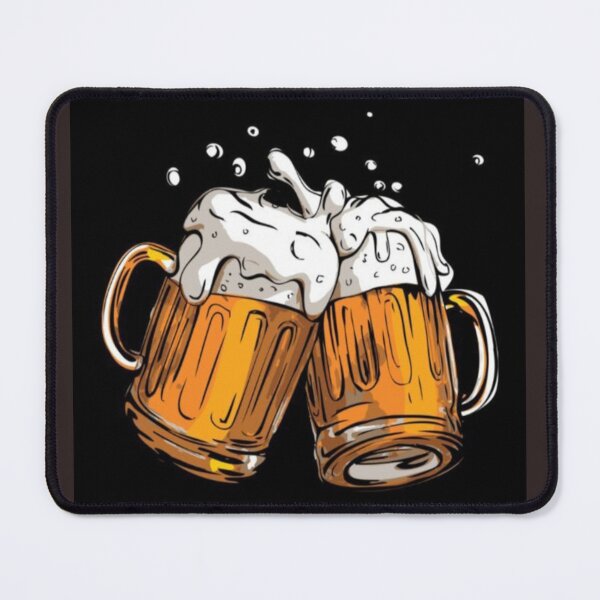 Item preview,  Drawing  of Beer Mugs Toast Design  designed and sold by NivyasArtistry.
