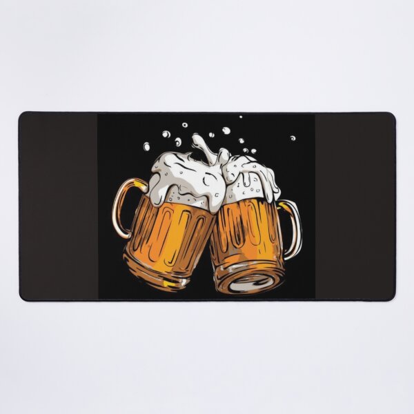 Item preview, Drawing of Beer Mugs Toast Design designed and sold by NivyasArtistry.
