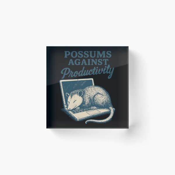 Item preview, Possums Against Productivity Funny Meme Tee designed and sold by LuminOrb.