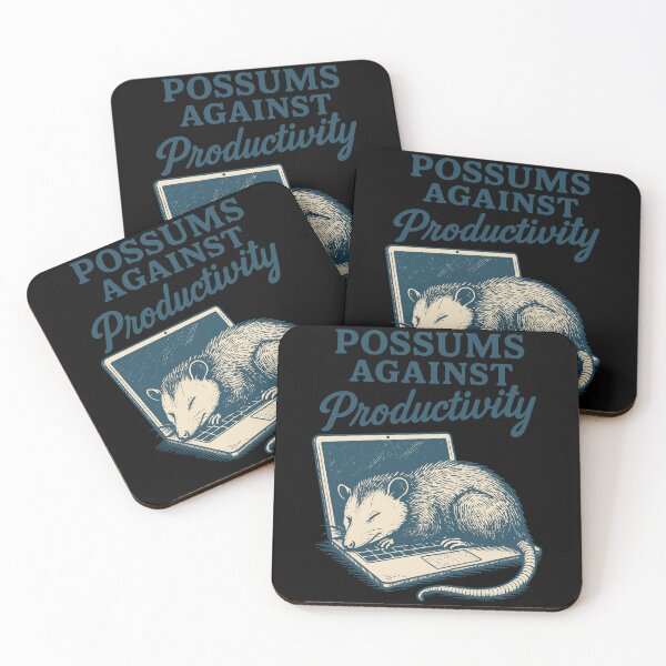 Item preview, Possums Against Productivity Funny Meme Tee designed and sold by LuminOrb.