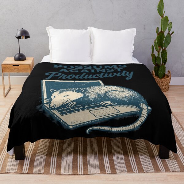 Item preview, Possums Against Productivity Funny Meme Tee designed and sold by LuminOrb.