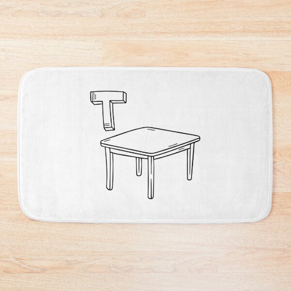 Item preview, An illustration of letter T stands for Table designed and sold by rasagamastore.
