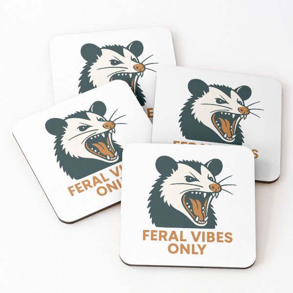 Item preview, Feral Vibes Only Possum Humor designed and sold by LuminOrb.