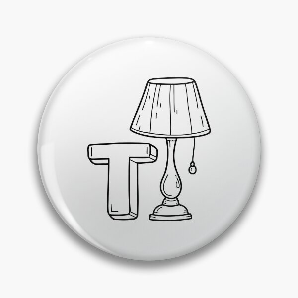 Item preview, An illustration of letter T stands for Table lamp designed and sold by rasagamastore.