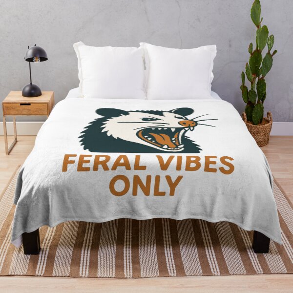 Item preview, Feral Vibes Only Possum Humor designed and sold by LuminOrb.