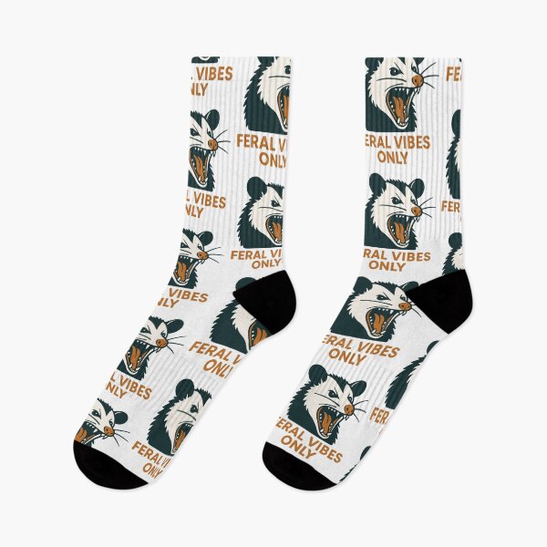 Item preview, Feral Vibes Only Possum Humor designed and sold by LuminOrb.