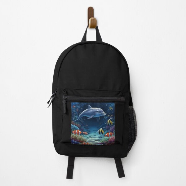 Item preview, Dolphin and Coral Reef Underwater Scene designed and sold by CARTOON CRAZE.